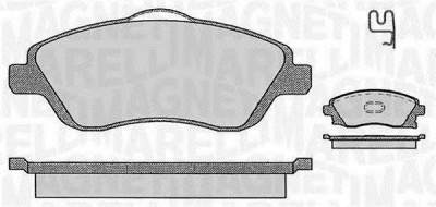 MAGNETI MARELLI 363916060362 -  Комплект тормозных колодок, дисковый тормоз